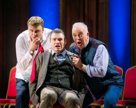 A Matter of Misconduct!, Ross Cumming (Roger Penistone), Edward Jowle (Hugo Cheeseman) and Jamie MacDougall (Sandy Hogg)
