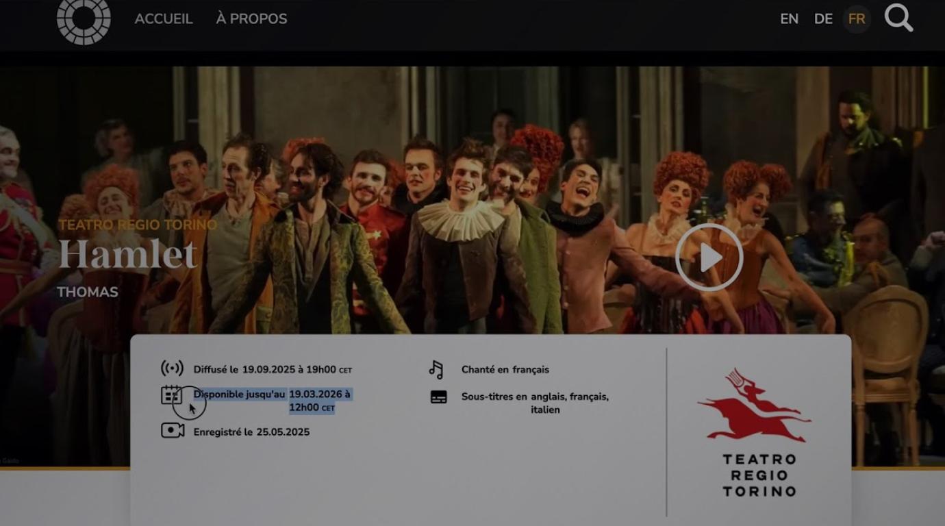 Pourquoi le spectacle que je souhaite regarder n'est il plus disponible ?